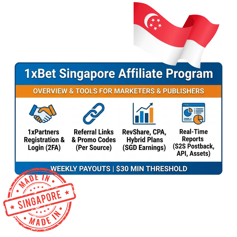 1xBet Singapore Affiliate Program – Partner with a Global Brand