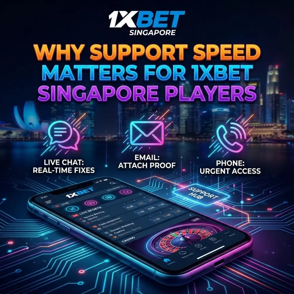 Why Support Speed Matters for 1xBet Singapore Players
