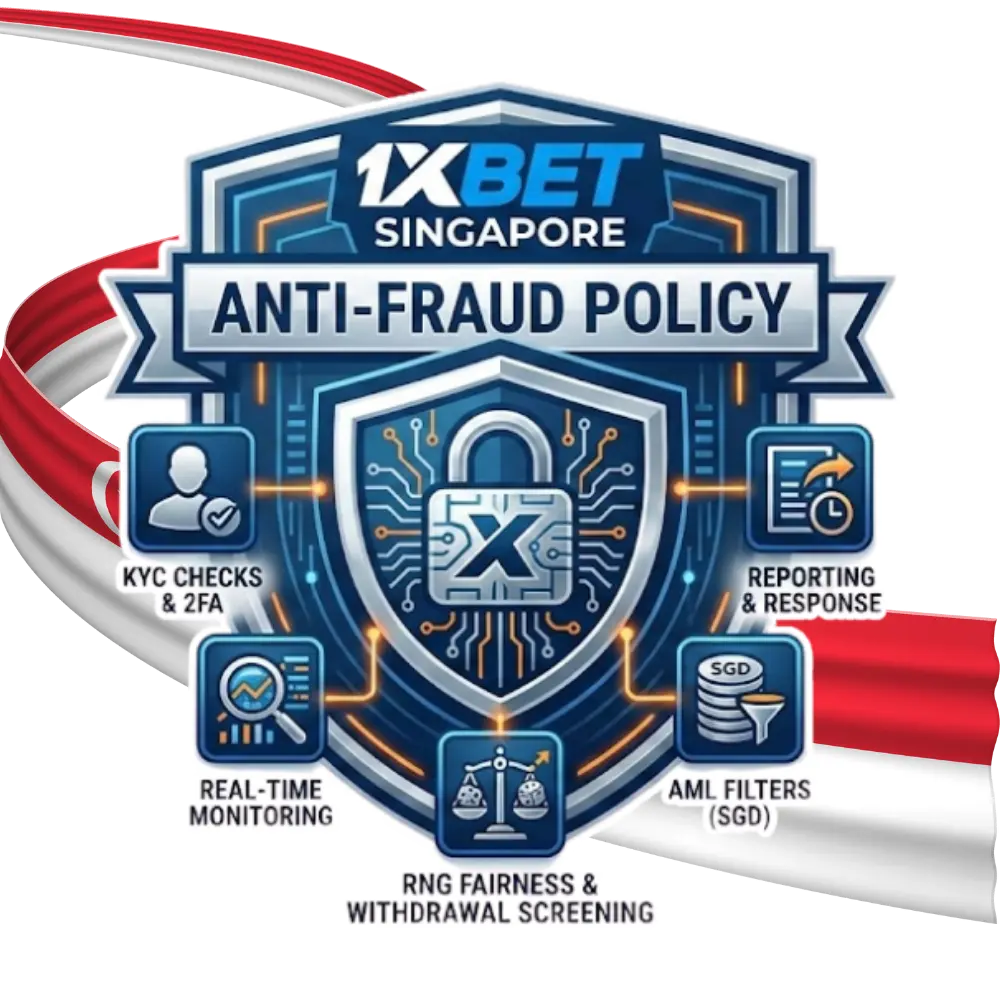 1xBet Singapore Anti-Fraud Policy – Fair Play and Secure Betting